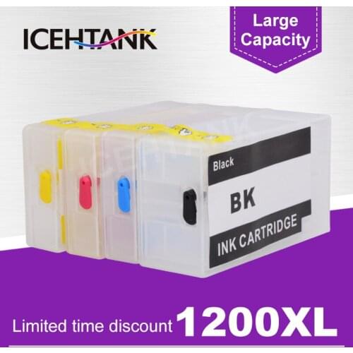 ICEHTANK Refillable Ink Cartridge For Canon PGI 1200 For Canon MAXIFY MB2020 MB2120 MB2320 MB2720 Printer