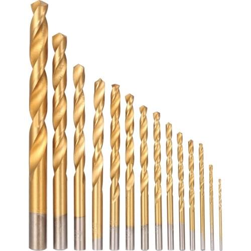 99pcs Twist Drill HSS Titanium Coated Twist Drill Bit Set 1.5-10mm Twist Drills Bits Kit with Case Box Drills For Drilling Iron