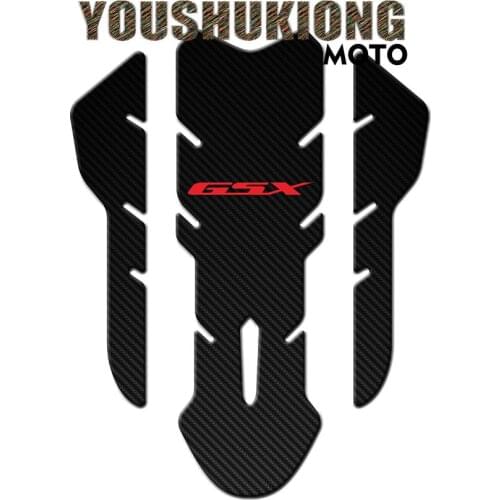 For GSR400 GSR600 GSR750 GSR 400 600 750 Motorcycle Carbon Fiber Oil Fuel Gas Tank Pad Tankpad Decal Protector Sticker