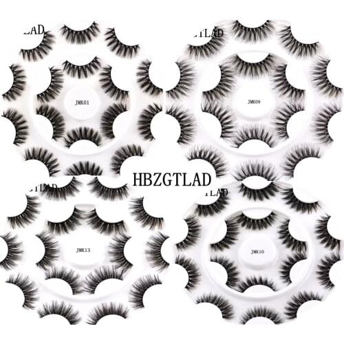 NEW 8 pairs false eyelashes natural 3D mink lashes makeup eyelash extension mink eyelashes volume fake eye lashes cilio russia