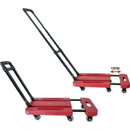 Portable foldable car luggage cart handling platform, hand luggage trailer, durable goods handling trolley