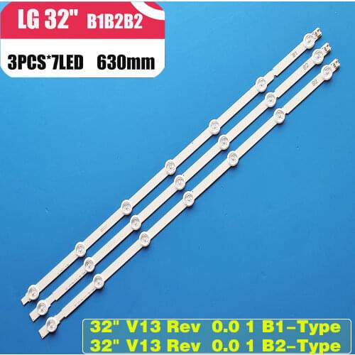 LED Backlight Strip for LG 32'' ROW2.1 Rev TV 32ln541v 32LN540V 32ln541u 6916L-1437A 6916L-1438A 6916L-1204A 6916L-1426A 7-LEDs