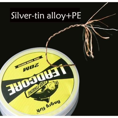 20M Lead-coated Wire Sinking ResistanceToBite12 Strands Braided Line For Big Fish Fishing Super Strong Carp Fishing Line