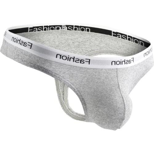 Fashion Mens G-string Underwear Mens Sexy Breathable Underpants Jockstrap Modal Soft Men Thong Tanga Cueca Male Panties Bikini