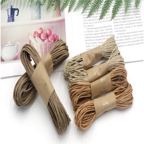 10M Waxed Hemp Rope Line Handmade DIY Creative Photo Wall Decoration Rope Black Waxed Cotton Rope Wax Line Strap Necklace Rope