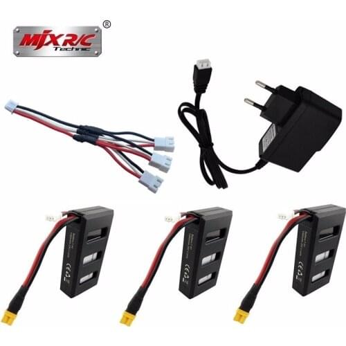 Original MJX Bugs 6 Battery Charger sets 7.4V 1300mAh lipo Battery for MJX B6 Brushless RC Quadcopter Spare Parts Drone Battery