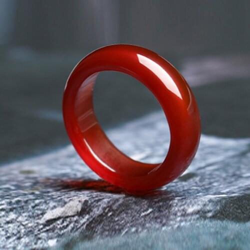 100% Nature Agate 2021 Chic Colorful Rings Hot Promotion Women Party Aesthetic Jewelry Ring Free Shipping