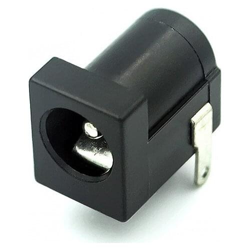 100Pcs DC-005 Black DC Power Jack Socket Connector DC005 5.5*2.1mm 2.1 socket Round the needle