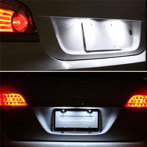 2pcs License plate lights 6 LED Accessory Boat Bulb Car Waterproof IP65