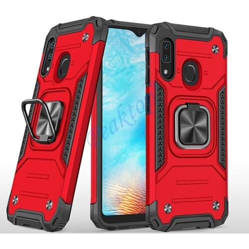 Armor Shockproof Case for Samsung Galaxy A20e A 20e Luxury Military Protection Bumper Defender Magnet Car Holder Ring Case Cover