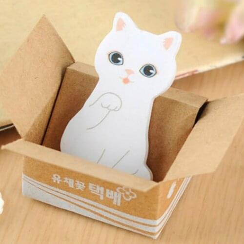 Cat Pad Paper Cute Memo Pad Notes Kawaii Korean Stationery Kitty House Design Animal Sticky Memo