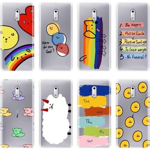 Back Cover For Nokia 7 Plus X71 X6 Nokia2 Nokia3 Nokia5 Nokia6 Rainbow Dog Soft Silicone Phone Case For Nokia 1 Plus 2 3 5 6 8 9