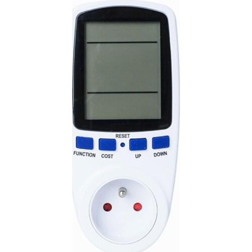 1pcs FR Plug Digital Voltage Wattmeter Power Analyzer Electronic Power Meter Energy Meter Automatic Kwh Power Switch