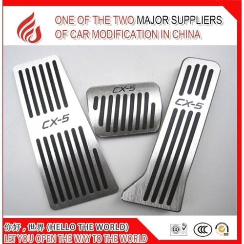 For Mazda CX5 CX-5 2015-2019 car accelerator Oil footrest Pedal Plate Clutch Throttle Brake Treadle Interior Accessories