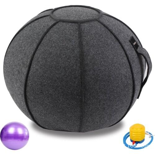Fitness Ball Birthing Pregnancy Ball Exercise Balls Chair for Home Office Pilates Yoga Stability Fitness with Handle and Cover