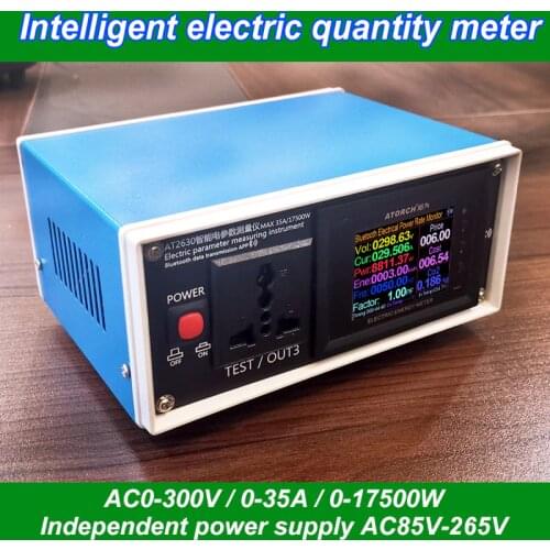 AT2630 AC0-300V 35A Power Intelligent Electricity Meter Electricity Monitor Test Measurement Instrumment Tool