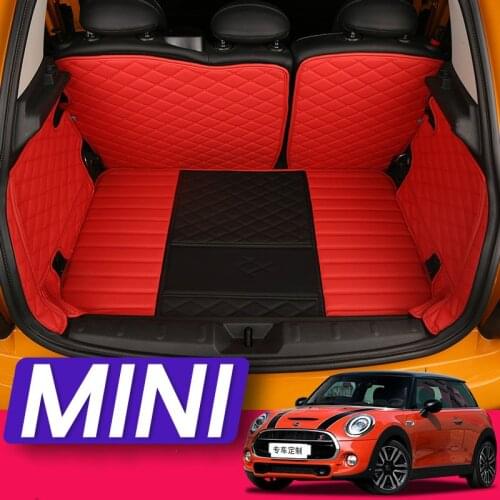 CUSTOM 3D Waterproof Boot Carpets Cargo Rugs Full Set Car Trunk Mats for MINI COOPER CLUBMAN COUNTRYMAN F54 F55 R56 F56 F60 R61