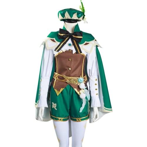 Game Genshin Impact Venti Cosplay Costume Shirt Pants Outfits Halloween Carnival Suit