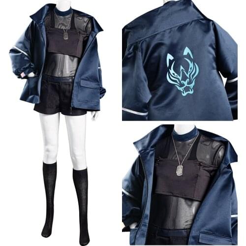 LOL KDA Groups Akali Cosplay The Rogue Assassin Cosplay Costume Coat Vest Outfits Halloween Carnival Suit