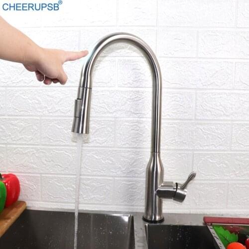 Kitchen Sink Smart Sensor Faucet Hot Cold Water Mixer Automatic Crane Single Hole Deck Mount Touch Tap Modern Kitchen Faucets