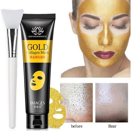 Deep Cleansing Gold Collagen Tear Off Mask Blackhead Remove Whitening Lifting Firming Skin Anti Wrinkle Anti Aging Facial Mask