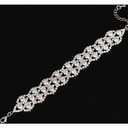 Fashion Boutique Shiny Rhinestone Bracelet Wedding Accessories Valentines Day Gift 180419 - 3