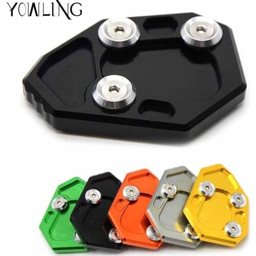 Motorcycle aluminum Side Stand Pad Enlargement Plate Kickstand Extension For BMW S1000R S1000 R 2010 20111 2012 2013 2014