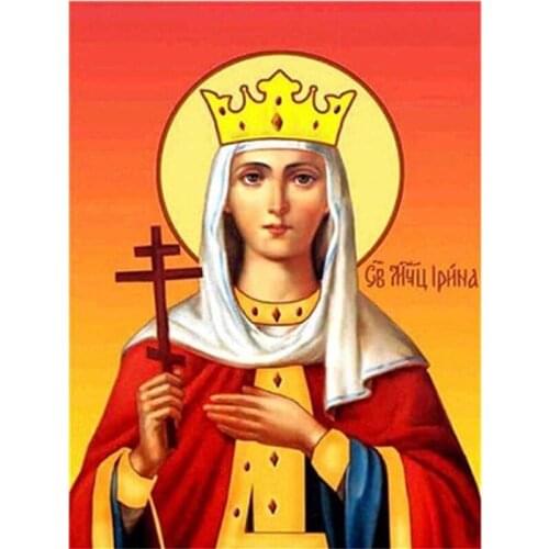 Full Square Diamond Painting Set Religion Portrait Diamond Embroidery Sale Virgin Mary Pictures of Rhinestones Decor