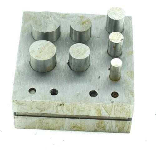 7 Holes Metal Jewellry Punch Set Circle Round Disc Craft Cutting Punching Jewelry Tools