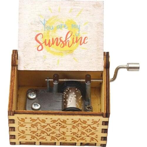 New handcranked music box, you are my sunshine theme song \Love Mom, Love Daughter, Love Wife\ Christmas Gift Birthday Gift