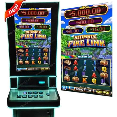 Newest vertical screen Ultimate Fire Link River Walk Jackpot slot game machine with tickets payout system Games machine cabinet