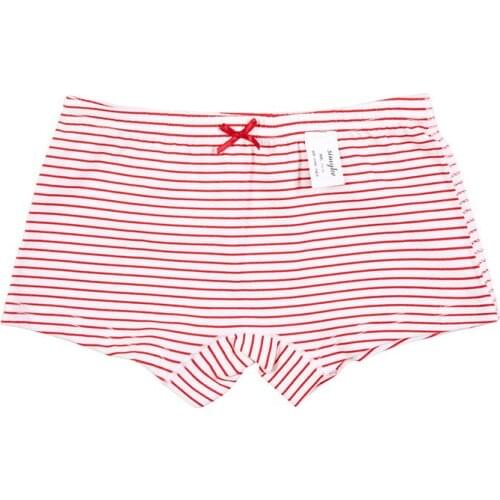 2020 Autumn and Winter New 3-8-Year-Old Girl Boxer Briefs Red Love Soft Girl Shorts 3 Bags Wholesale