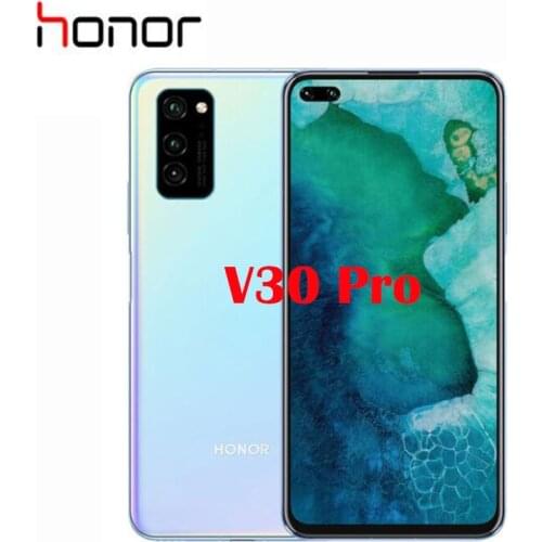 New Original Official Honor V30 Pro Mobile Phone 6.57inch Kirin 990 5G Octa Core Android 10 OS NFC 4100mah Battery