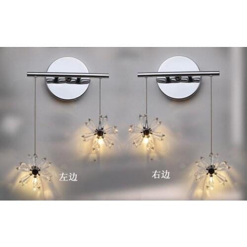 The original export import high-grade Egypt crystal lamp bedroom bedside aisle wall lighting lamps LED send light source