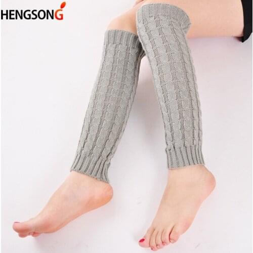Autumn And Winter Women Legwarmers Kapron Hemp Flowers Kneepad Leg Warmer Female Girls Pile Heap Socks Sports Safety