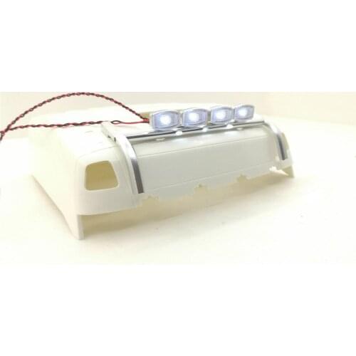 ​Spotlight LED Roof Lights Bar Searchlight for Tamiya 1/14 Volvo FH16 6X4 Timber Truck 8X8 Globetrotter FH12 750 Tractor 56360