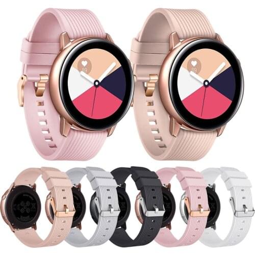 Smart Watch Strap for Huami Amazfit bip Silicone Strap for Samsung Galaxy Watch Gear Sport Gear S2 Watch Band for Active 2 Strap