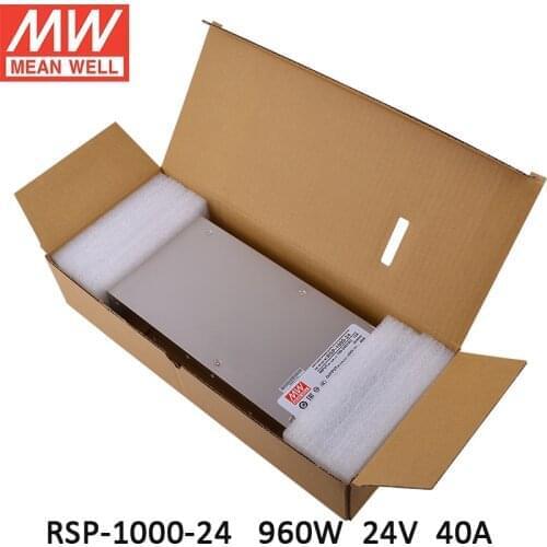 RSP-1000-24 MEAN WELL Switching Power Supply 110V/220V AC to 24V DC 40A 960W Transformer programmable power supply in parallel