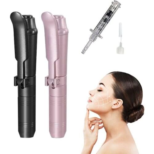 Hyaluronic Acid Pen High Density Metal 2 IN 1 High Pressure for Anti Wrinkle Lifting Lip Hyaluron Gun Atomizer Lip Injection Pen