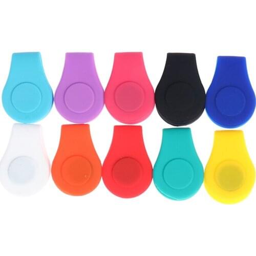 Silicone Golf Hat Clip Ball Marker Holder with Strong Magnetic Attach to Your Pocket Edge Belt Clothes Gift Golf Accessories