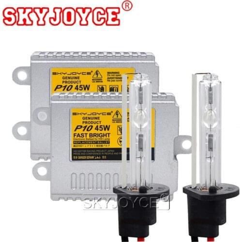 SKYJOYCE Fast Bright 45W H7 6000K HID Xenon Bulb Kit AC Slim Ballast Reator H1 H3 H8 H11 9005 9006 4300K-8000K Car Headlight Kit