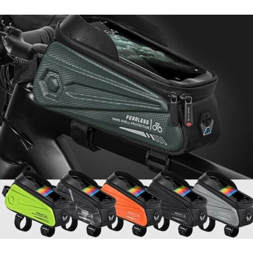 Bicycle Bag Frame Front Top Tube Cycling Bag Waterproof Phone Case Touchscreen Bag MTB Pack Bike Accessories