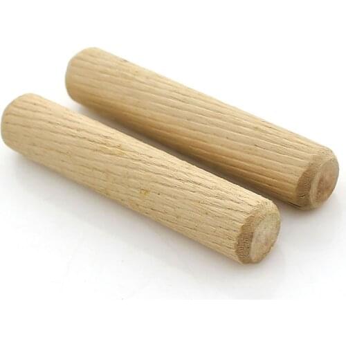 High-quality Dutch wooden stick home connector round wooden plug twill wooden pin furniture connector M6M8M10M12 50pcs