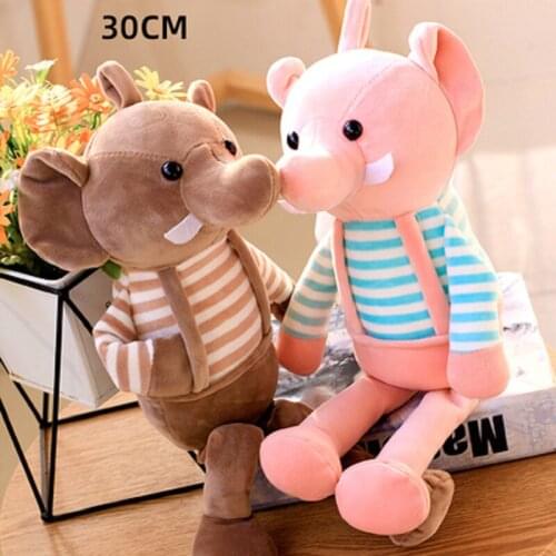 1PCS Cute Plush Elephant Toys Soft Cartoon Elephant Stuffed Dolls for Baby Slepping Childlren Kids Elephant Plushiies Doll 30cm