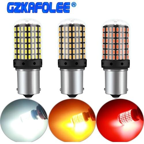 1X Super Bright BA15S P21W LED PY21W BAU15S Canbus Car 12V Reversing Light Stop Brake Lamp Auto Turn Signal Bulb White Red Amber