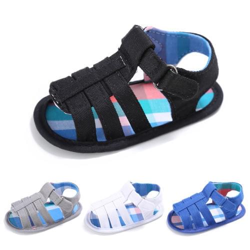 2020 Summer Baby Boys Sandals Hollow Soft Sole Leisure Crib Shoes Toddler Prewalker Shoes Casual Sneakers Soft Sole Sandals 0-18