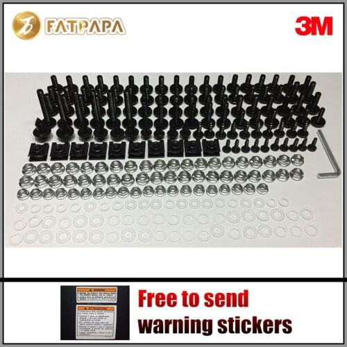 Motorcycle accessories shell plate screws universal fairing screws Fit For KAWASAKI NINJA 250 / 300 / 600 / 750 / ZX-7R