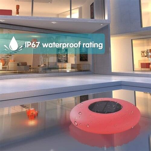 BORUIT Solar Swimming Pool Light LED Colorful Inflatable Swimming Pool Light Waterproof Floating Light Dazzling Floating Light