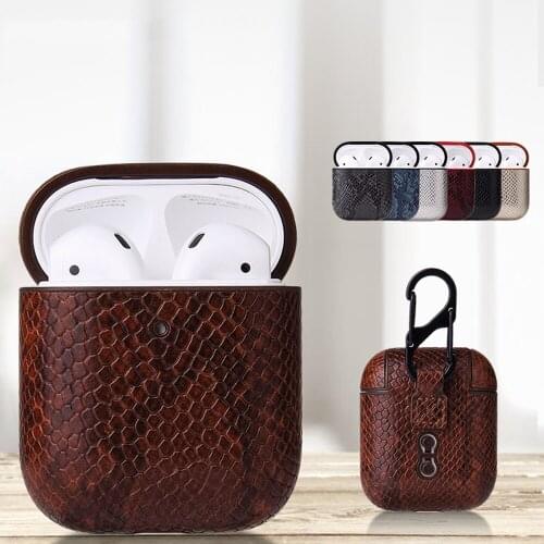 2020 Earphone Case For Airpods Cover Air Pods 1st 2nd Wireless Charging Bluetooth Headphone Shell For Apple Air Pod 1 2 PU Skin