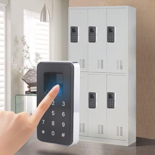 Electronic Magnetic Keypad Fingerprint Cabinet Locker Drawer Door Locks with 99 Fingerprint User Capacity